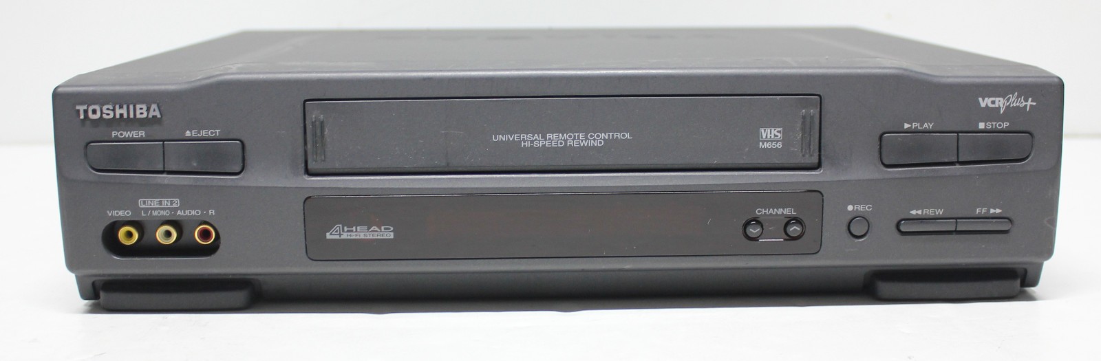 TOSHIBA M-656 VCR VHS Tape Player Recorder 4-Head Hi-Fi Cassette VCR+ Serviced