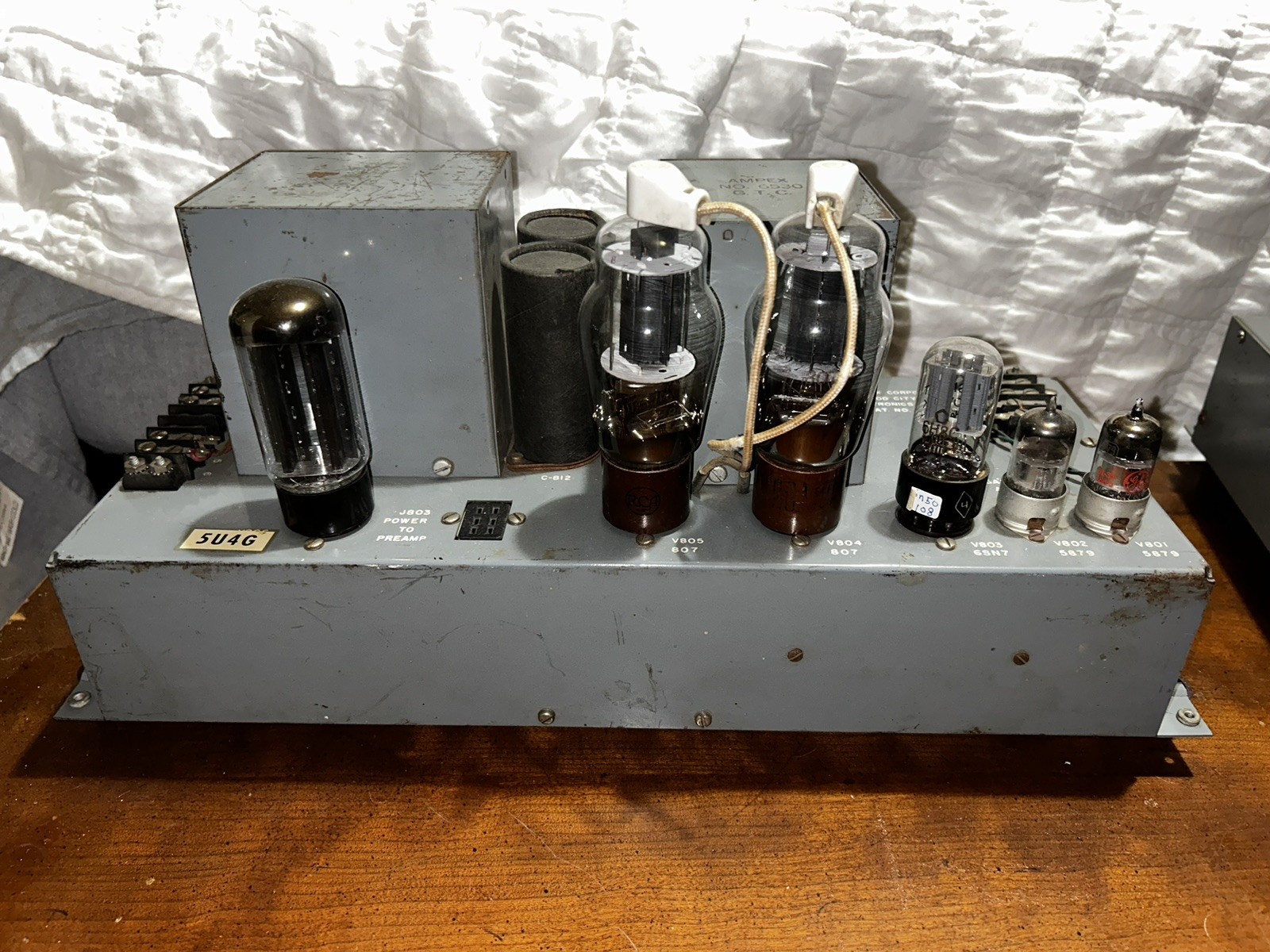 Rare 2x Ampex 6516 Tube Amplifier Pair 6516r2 6530 6531 807 6sn7 5u4g 5879 Nice
