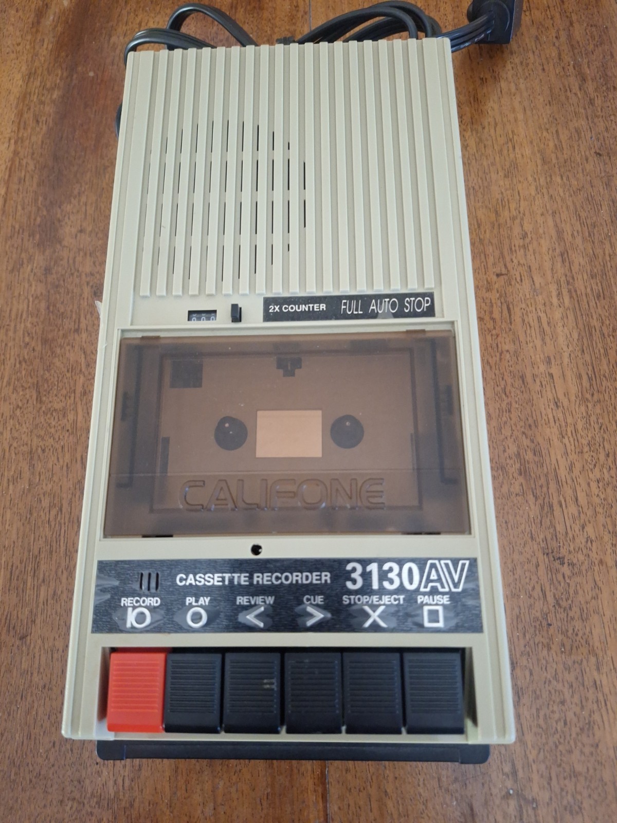 Working! Califone Cassette Recorder Model: 3430AV