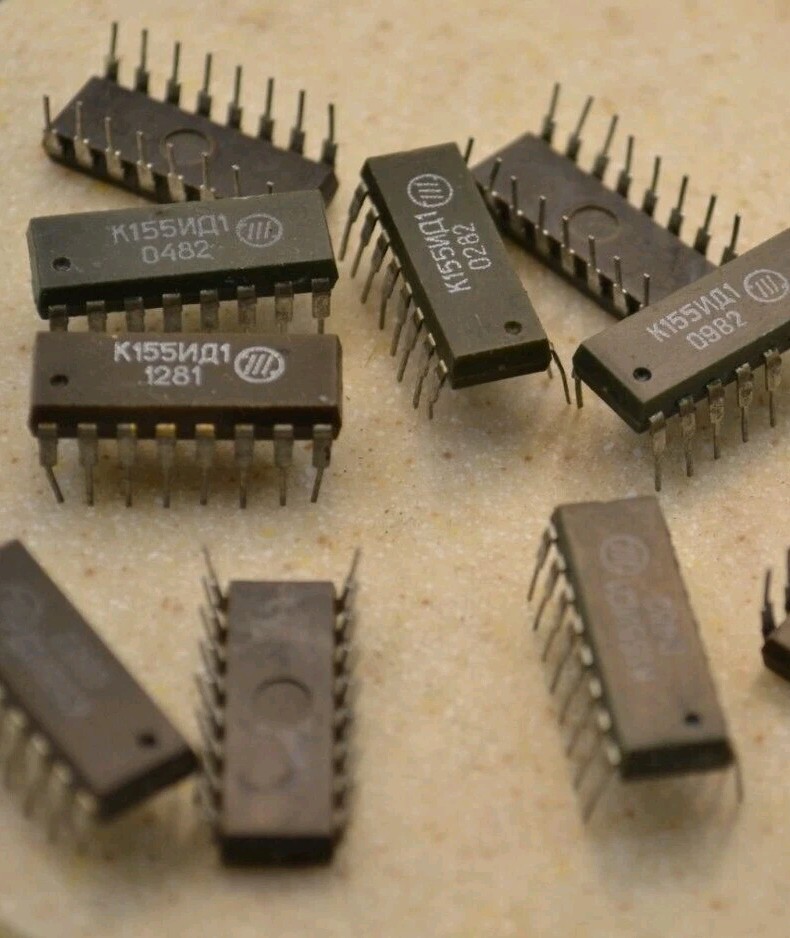 k155id1 x 6pcs – SN74141N SN74141J – DRIVER FOR TUBES IN-12; N-14; IN-16; IN-18