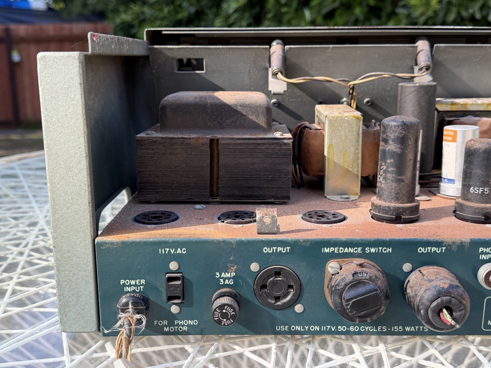 1950s Bell Sound Systems 3725B Vacuum Tube Amplifier PARTS/REPAIR