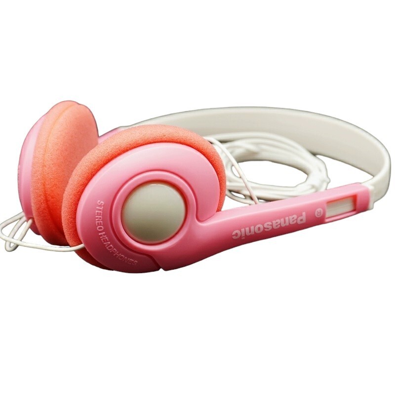 Panasonic Classic Vintage stereo Headphones comfort fit -3.5mm jack -PINK