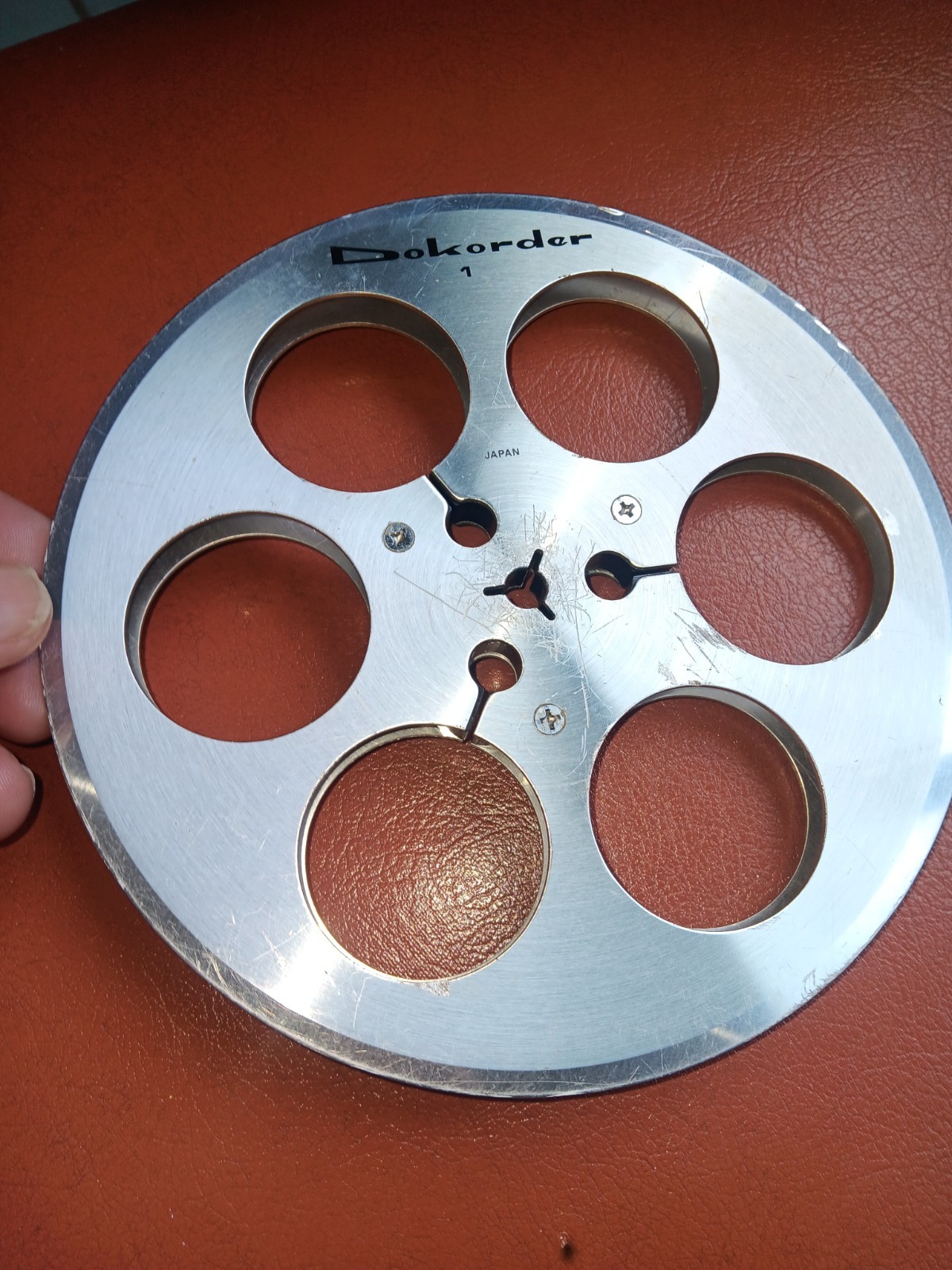 Vtg DOKORDER 7″ Metal Take Up Reel–RARE & HTF..VTG DOKORDER TAKE UP REEL.
