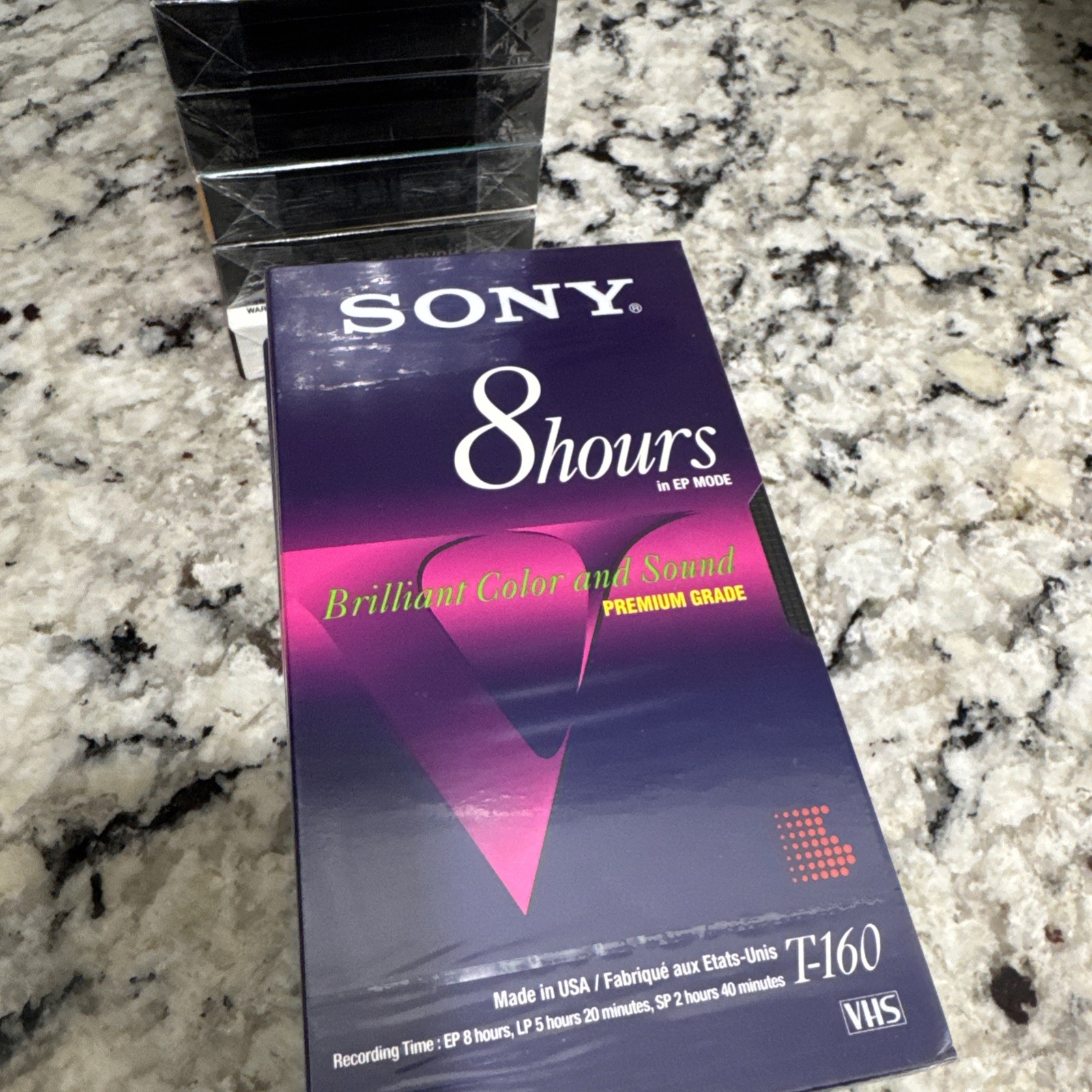 Vintage VHS Blank Tape Lot Of 12 Sony TDK Assorted New Sealed
