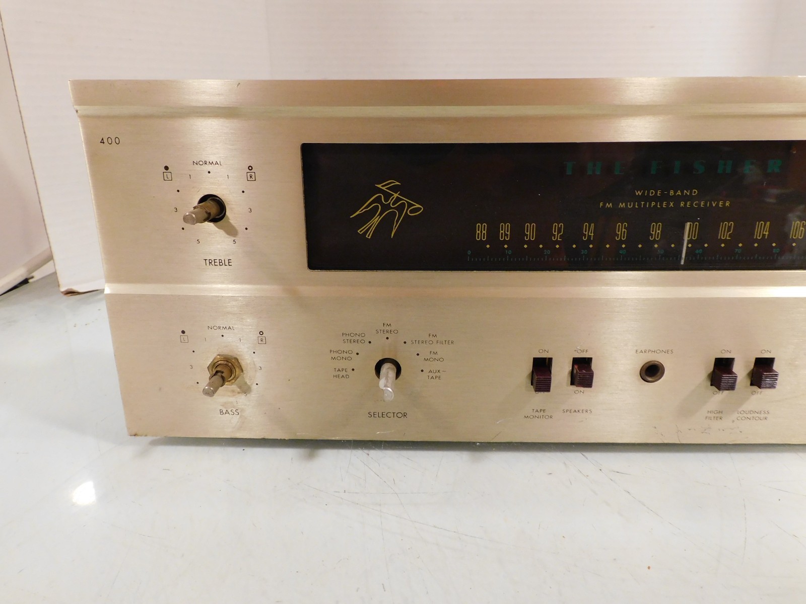 Fisher 400 Tube FM Stereo Receiver for Repair Parts or Restoration