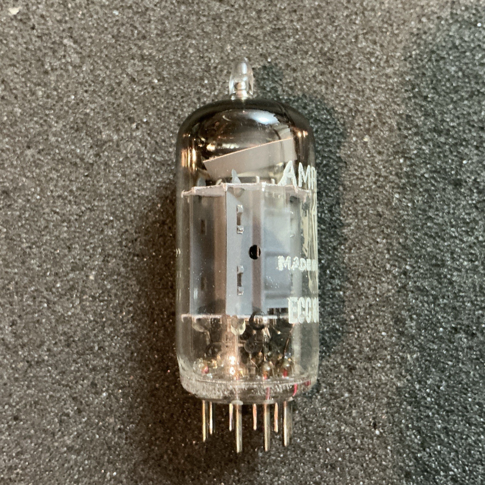 NOS Amperex 12AX7 ECC83 mC1 Tube Foil D-Get BALANCED Bugle Boy 12ax7a B339
