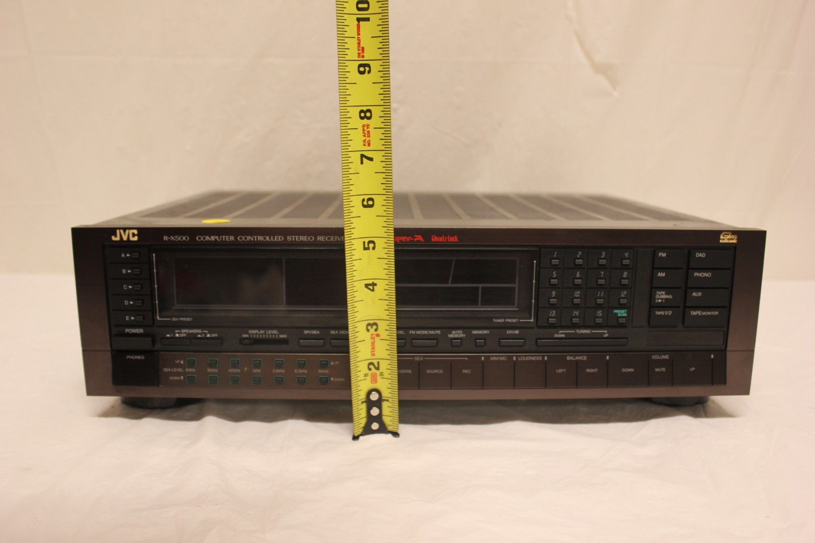 Vintage JVC R-X500B Computer Controlled Stereo Receiver with Remote