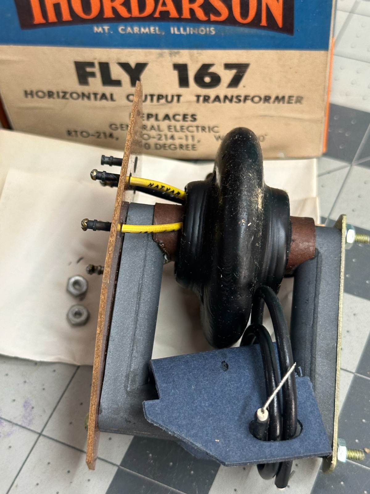 2-pack VINTAGE Halldorson Fly-167 Power Horizontal Output Transformer 110-degree