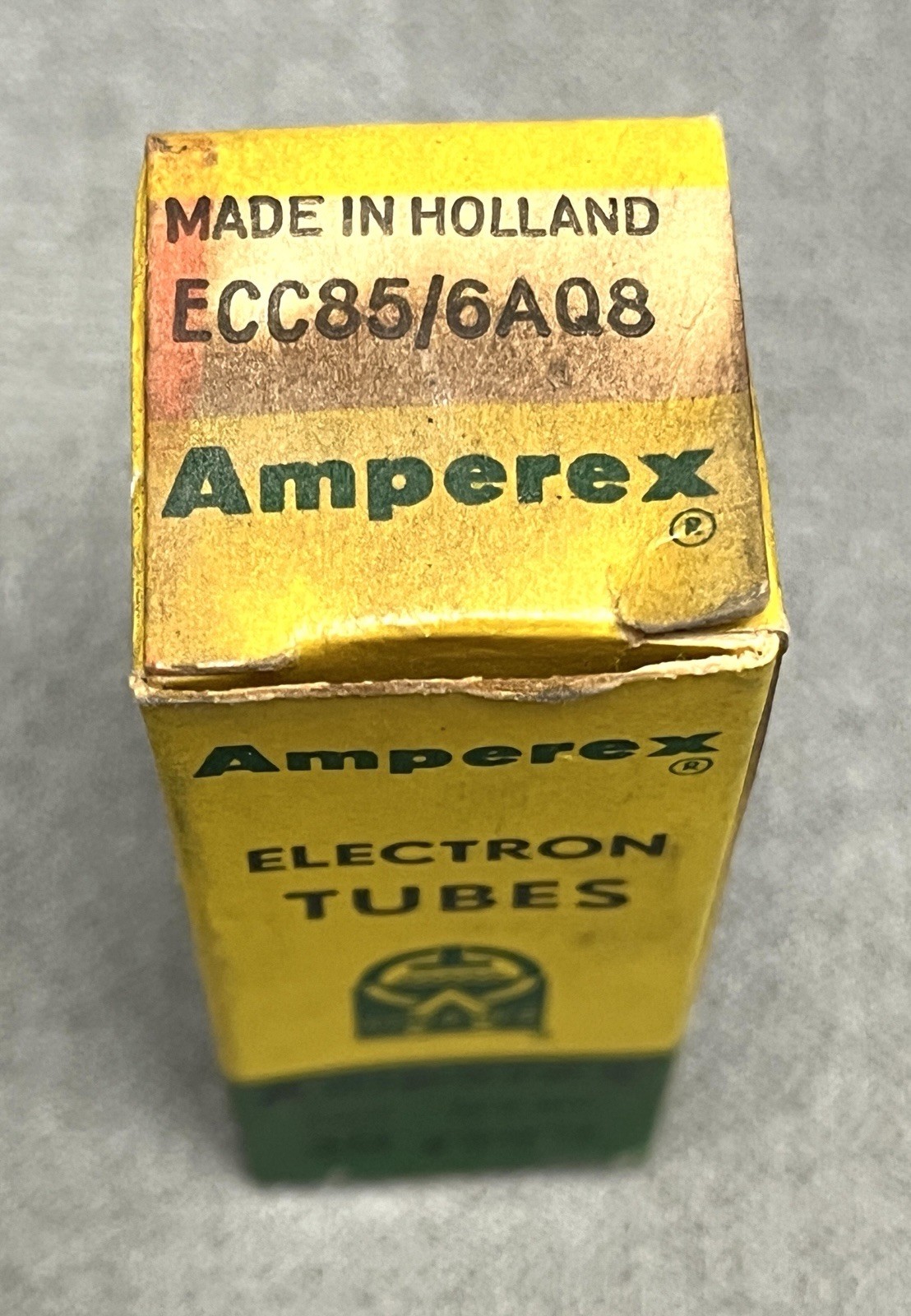 (1) Amperex / Bugle Boy ECC85 / 6AQ8 Dual Triode Tube – Heerlen, Netherlands NOS