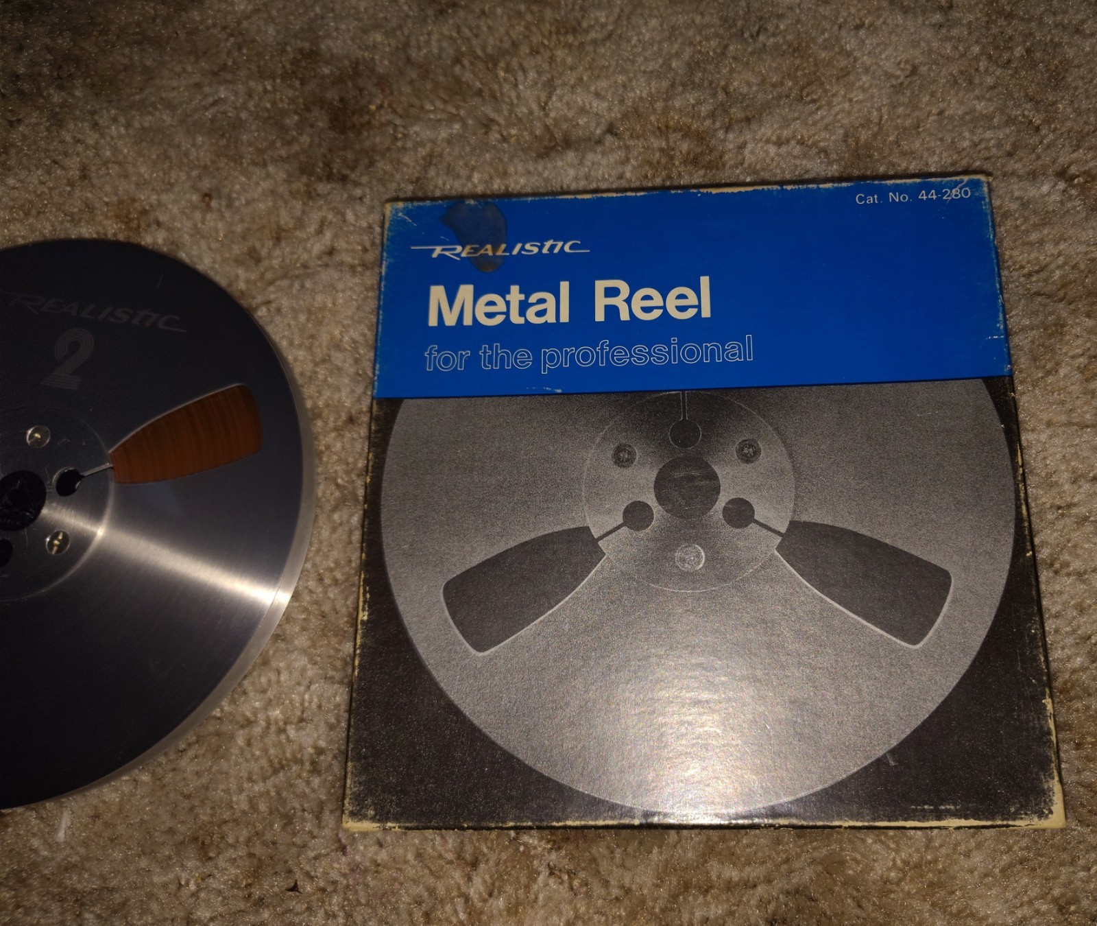 Realistic Metal Reel Tape 7″ Reel-to-Reel 44-280 Original Box Vintage Japan