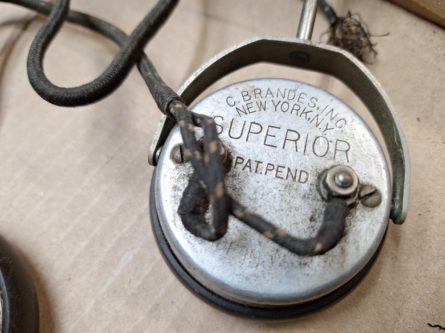 Vintage Headphones Head Phones For Early Battery Radio TRF OPEN