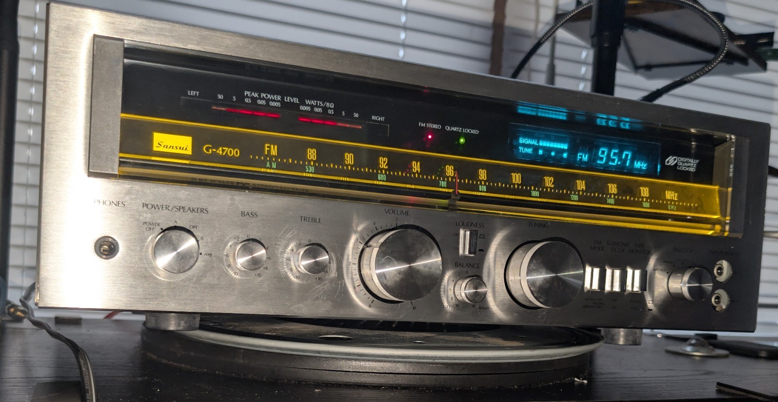 Sansui G-4700 AMFM Pure Power DC Stereo Receiver 50WPC Perfect Working Condition