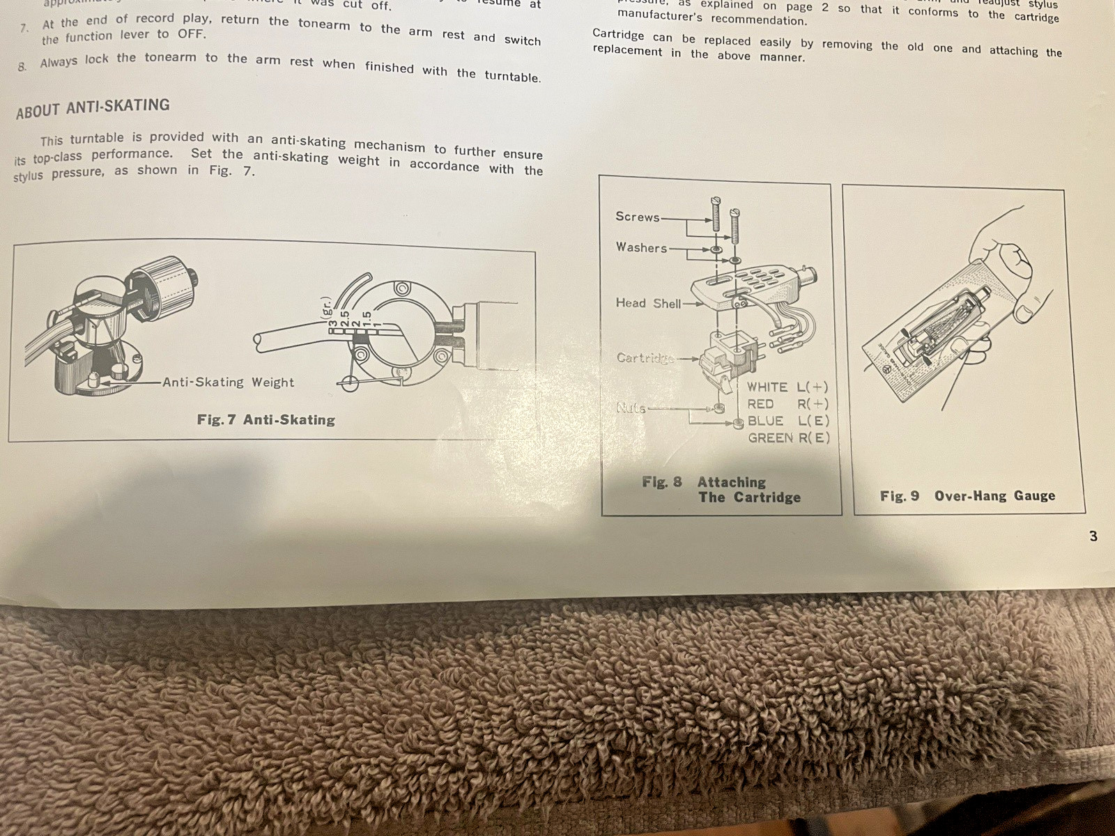 ORIGINAL INSTRUCTION MANUAL / KENWOOD KD-1033 TURNTABLE/ WITH KD-1033 BROCHURE /