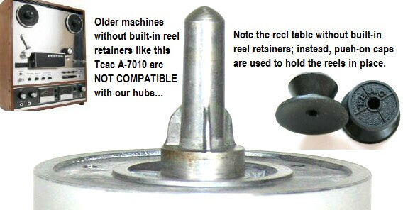 NAB Hub Adapters for 10.5″ Reels (one pair); Brand New!
