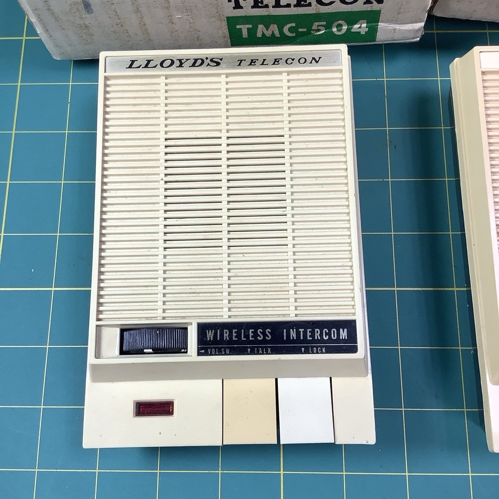 2 Vintage Lloyds Telecom TMC-504 Wireless Intercom. Both Power On! With Boxes