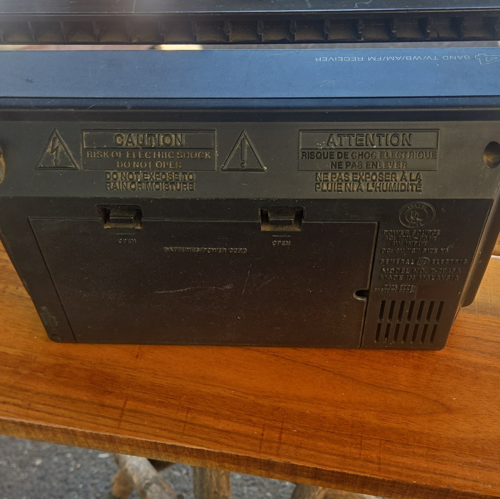 General Electric 4-Band Receiver TV/WB/AM/FM Radio Weather Band 7-2945A ~ TESTED