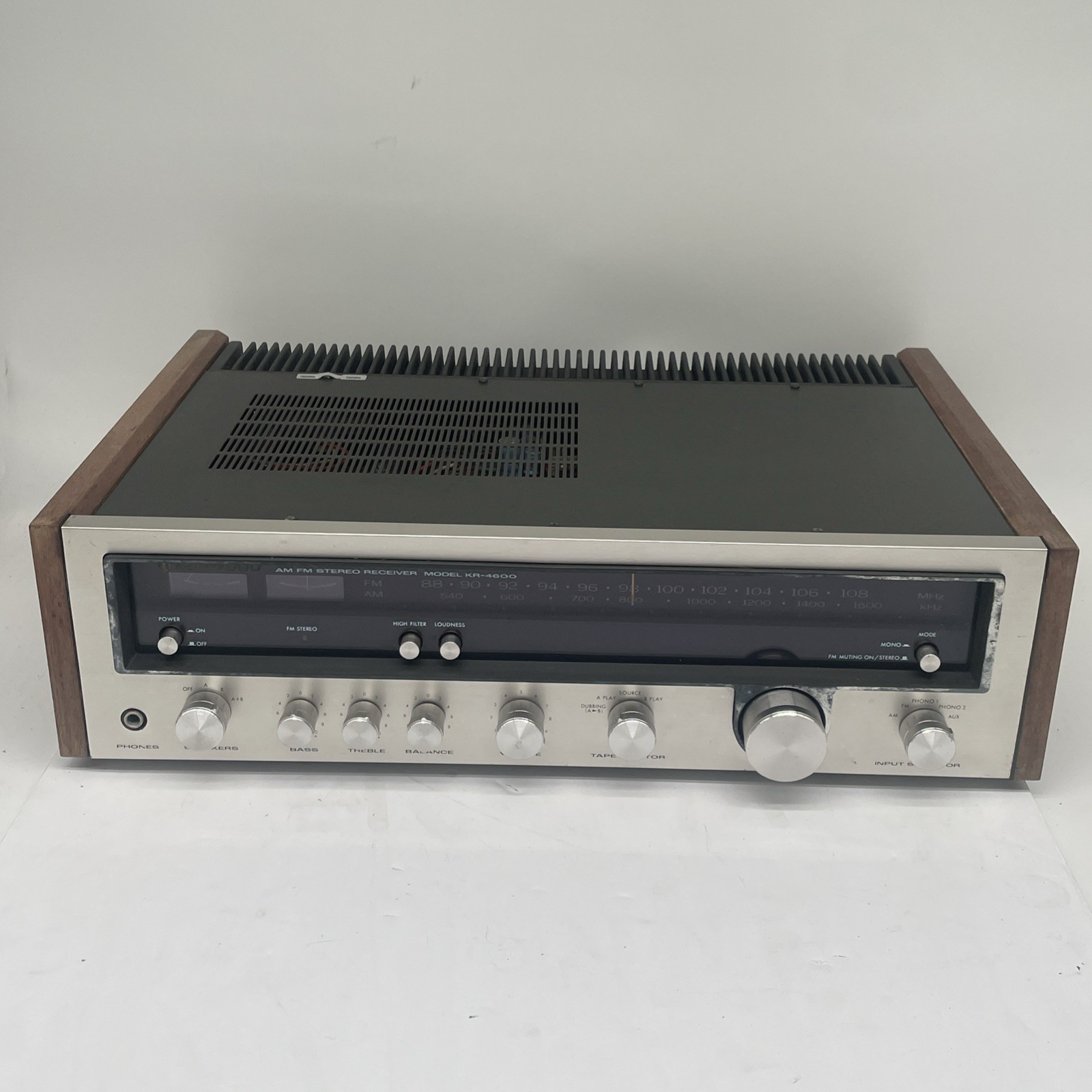 Vintage 1977 Kenwood KR-4600 AM/FM Stereo Receiver – Tested – Japan