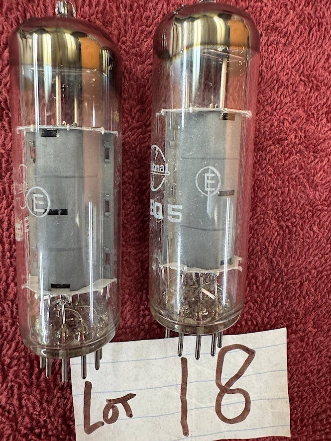 2 National 6BQ5 EL-84 tubes Akai M-8 70X Roberts Scott Fisher amplifiers Tested