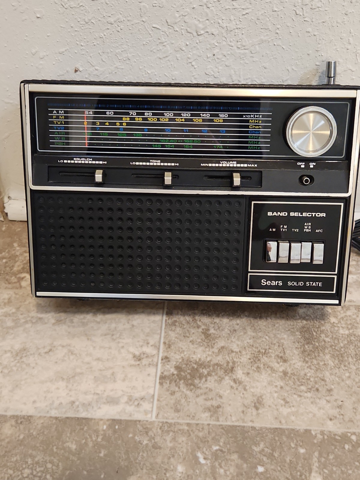 📻 Vintage Sears Solid State Multi-Band Radio Model 266 22491700 – Tested Works