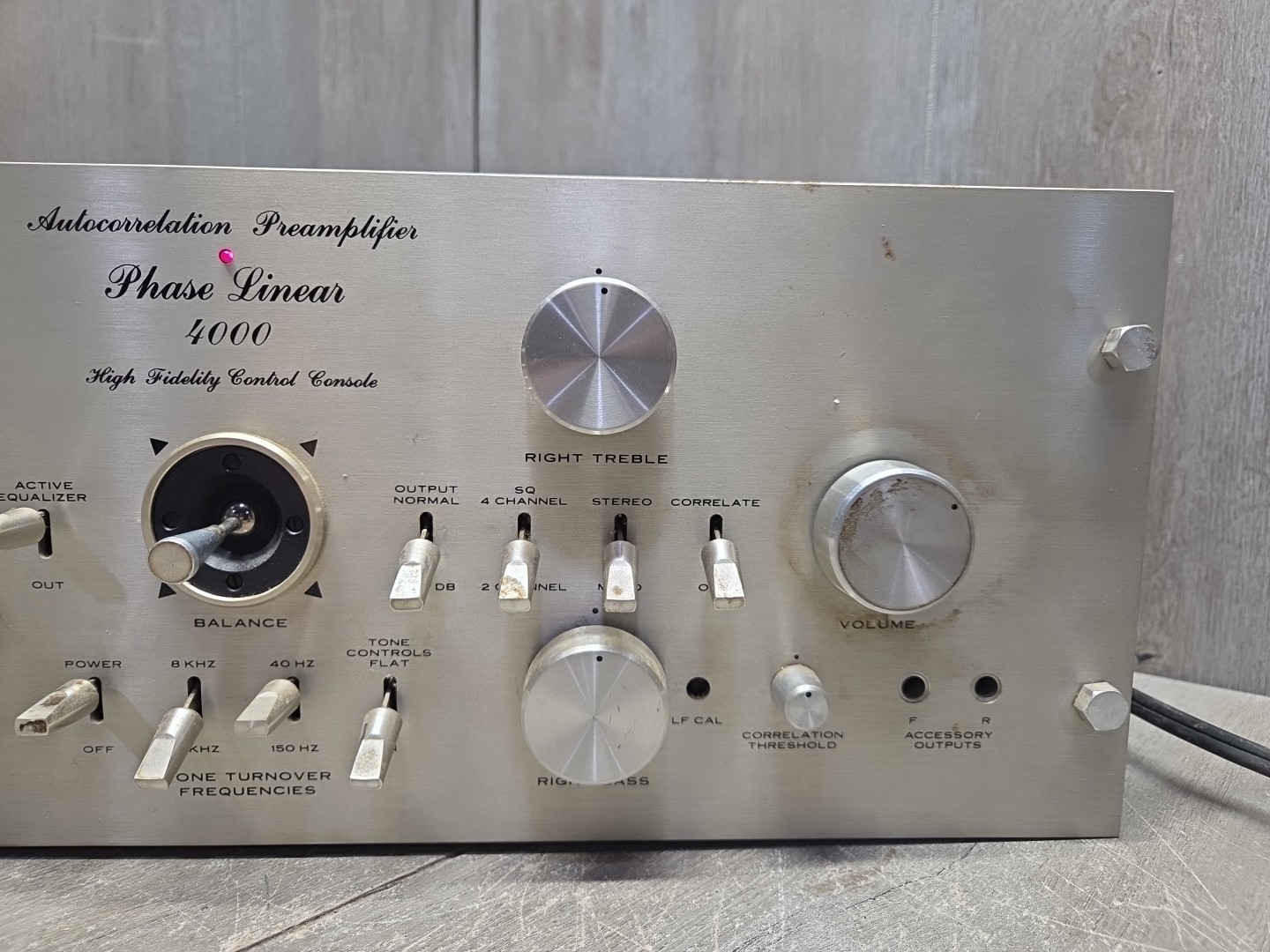 Phase Linear 4000 Autocorrelation Preamplifier (Untested Turns On)