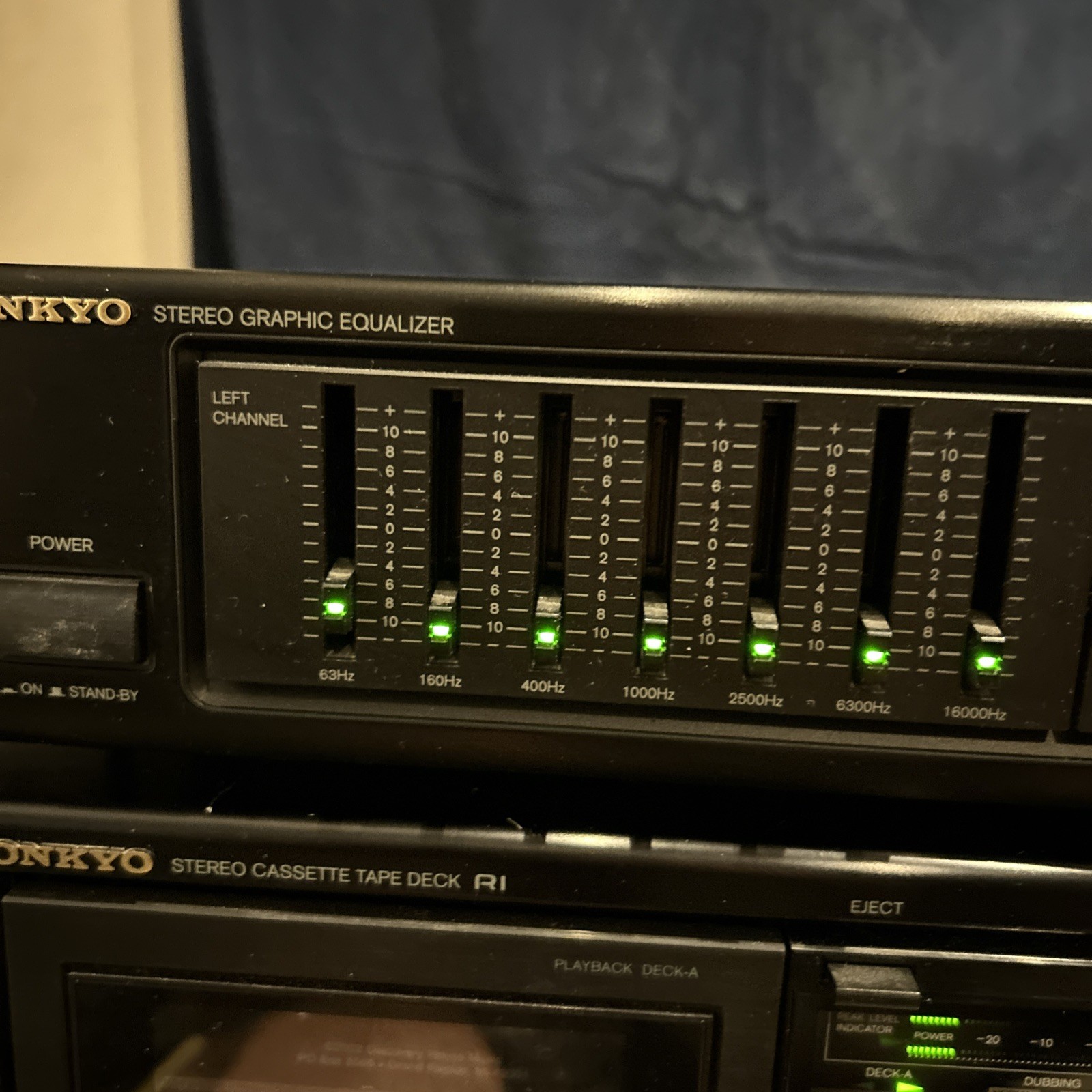 Vintage Onkyo EQ-101 Stereo Graphic 7-Band Equalizer