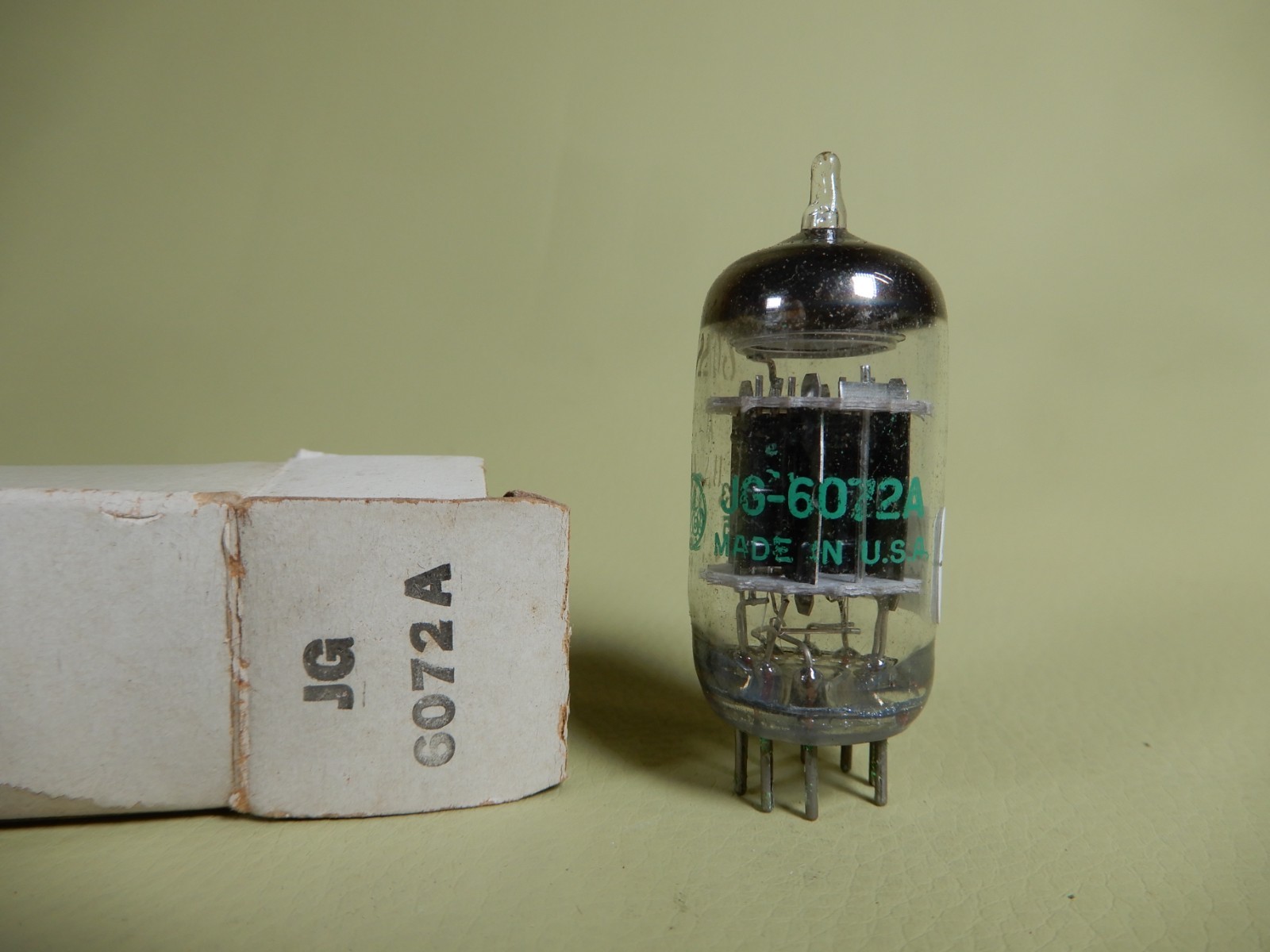 GE Beautiful Black Plate JG-6072A Vacuum Tube Amplitrex Tested 111/94% Gm