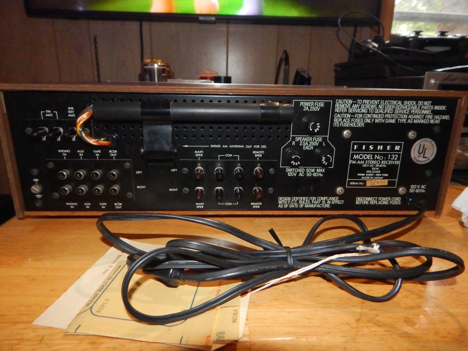 Fisher Model 132 Stereo Receiver
