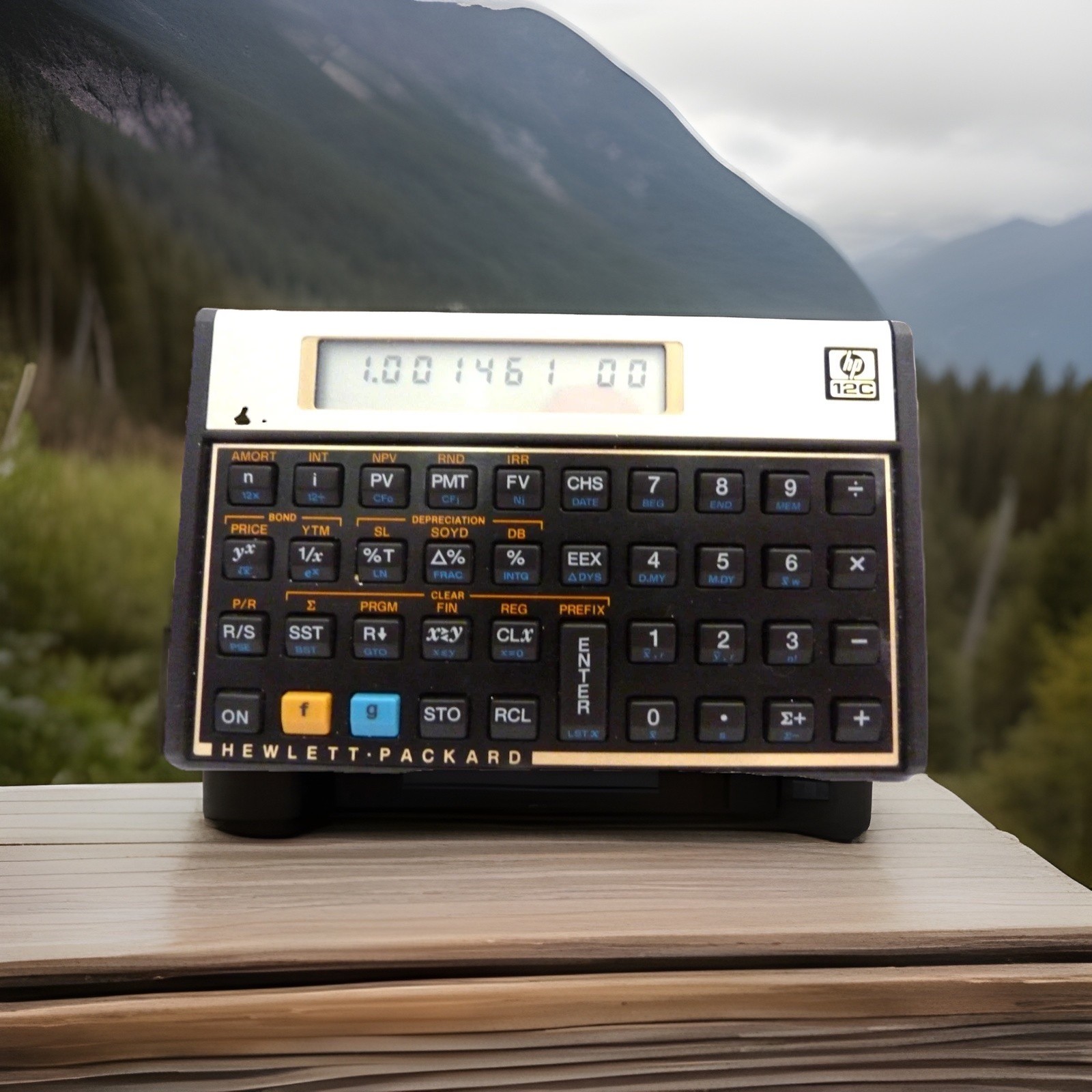 Hp 12c Financial Calculator Vintage With Case Hewlett Packard Made in Malaysia