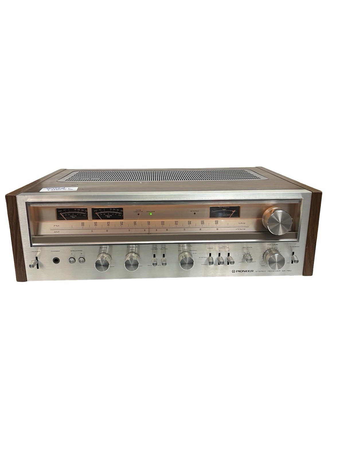 VTG Pioneer SX-780 Stereo Receiver Hifi Audio Integrated Amp Silver Face WORKS