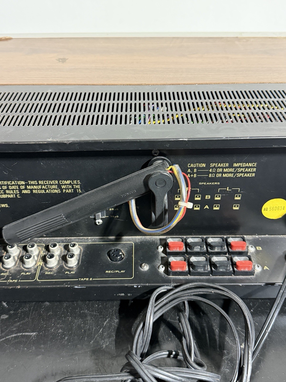 Pioneer SX-750 Vintage Stereo Receiver Tested Working Unit Rough Condition