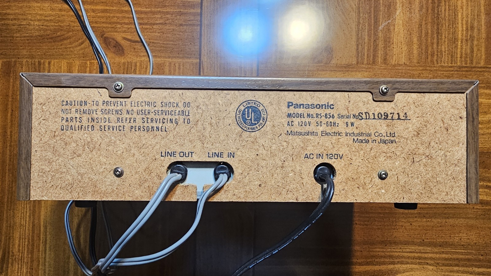 Panasonic RS-856 8 Track Player & Recorder Stereo