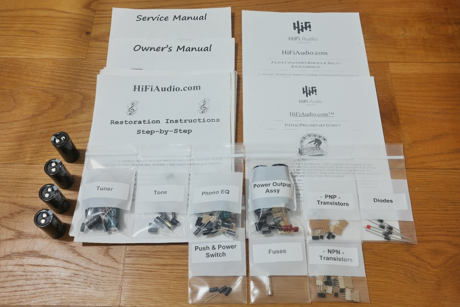Harman Kardon HK690i restoration kit service recap capacitor rebuild