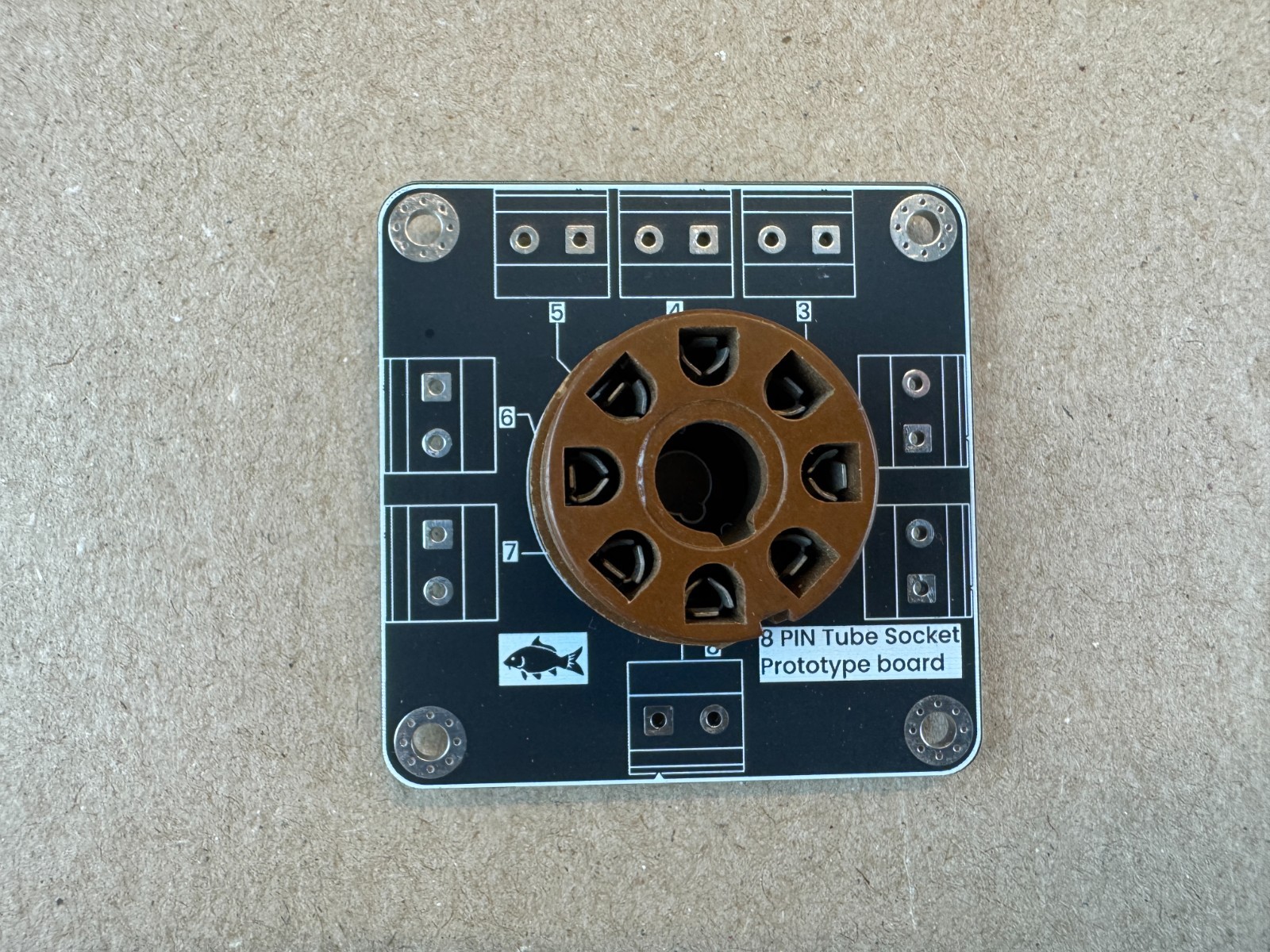 5 New 8-Pin Octal Vacuum Tube Boards Prototype Adapter Sockets DIY Breadboard