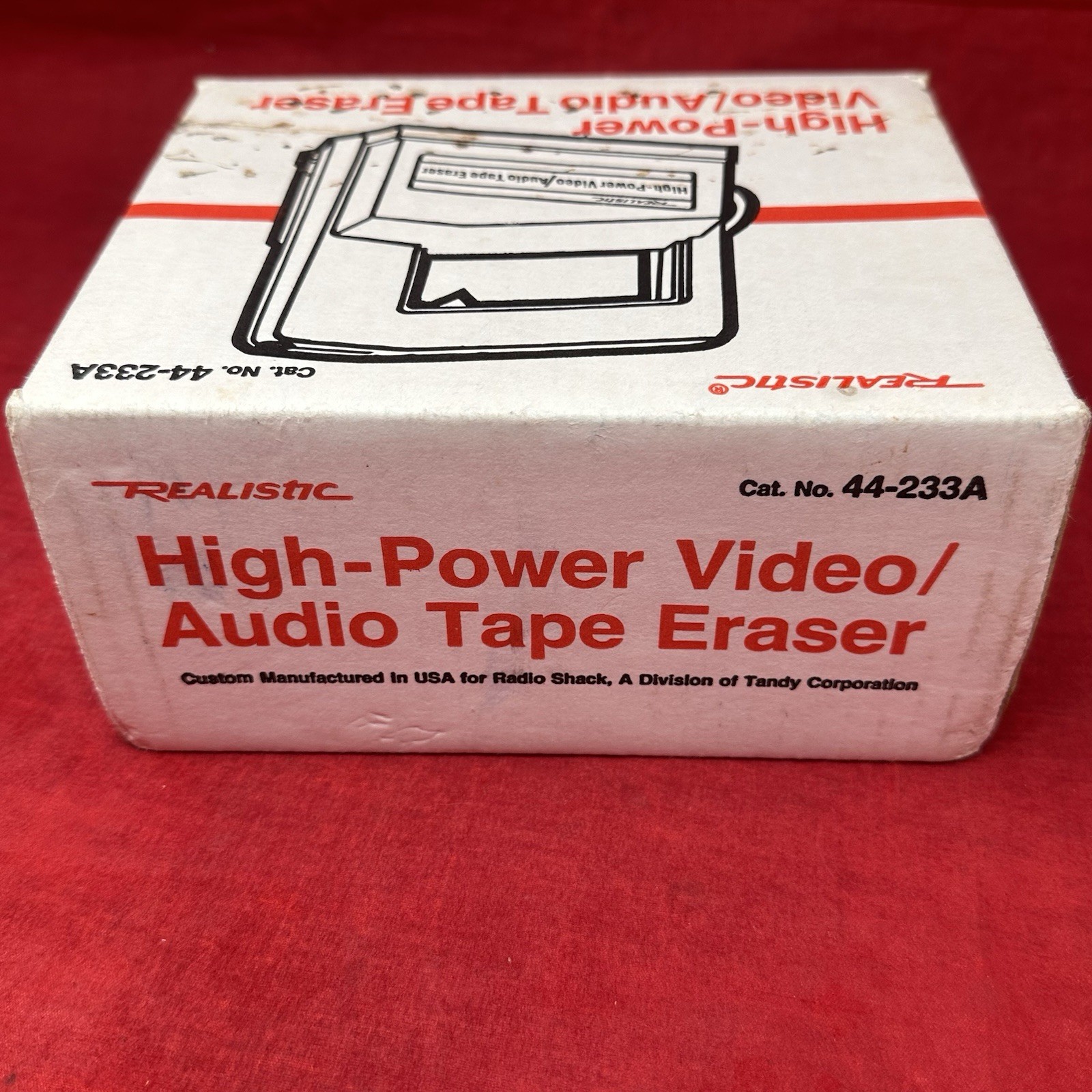 Realistic High Power Audio Video Bulk Tape Eraser Radio Shack 44-233A