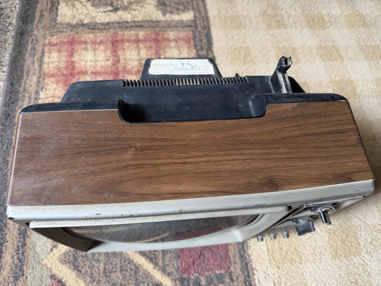 Vintage Wood Grain Curtis Mathis 11” CRT TV Retro