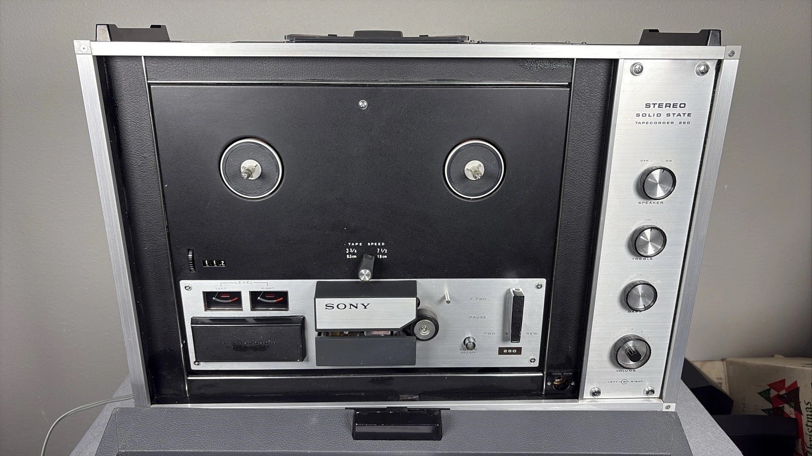Vintage Sony TC-260 Stereo Solid State Tapecorder Reel to Reel Tape Recorder