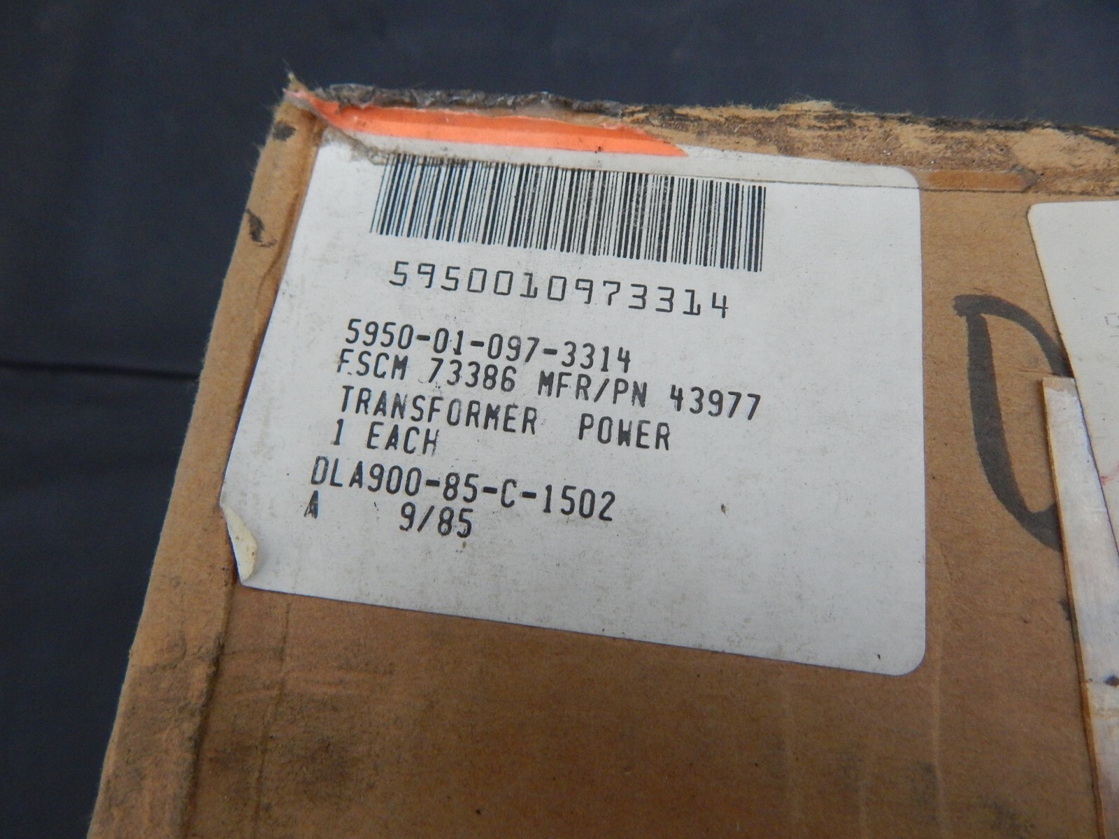 FREED 43977 TRANSFORMER 5950-01-097-3314 – USA SELLER FAST SHIPPING