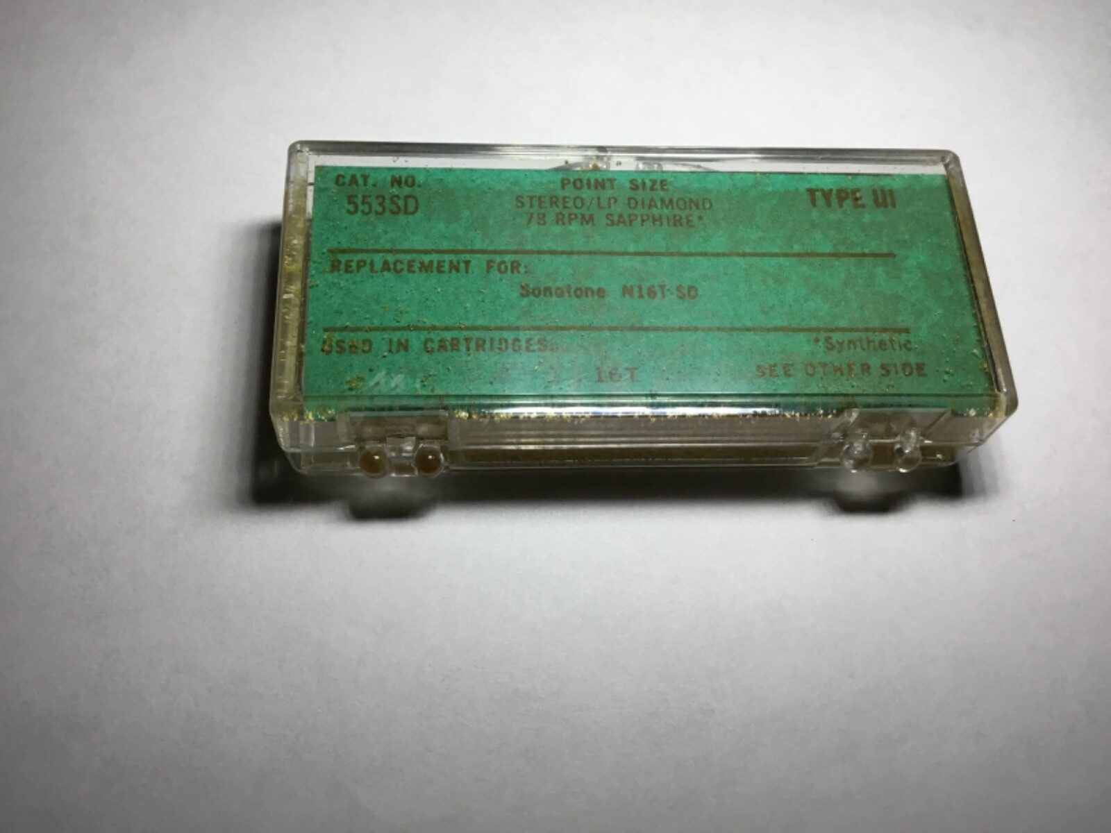 RECOTON NOS 553SD Diamond Phonograph Needle Sonotone N16T-SD