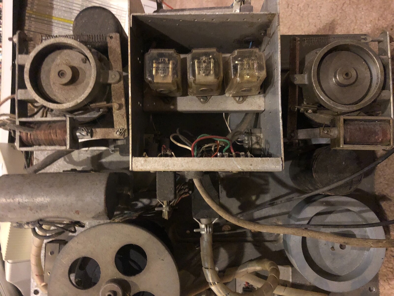 Ampex 350 351 transport with head stack