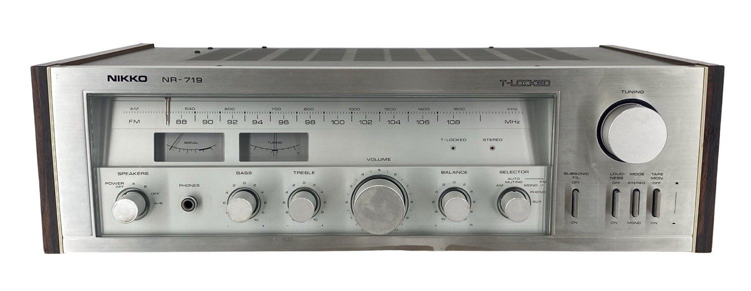 Vintage 1979 Nikko NR-719 AM/FM Stereo Receiver – Minty, Tested