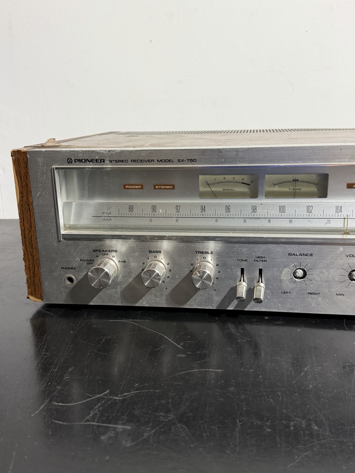 Pioneer SX-750 Vintage Stereo Receiver Tested Working Unit Rough Condition