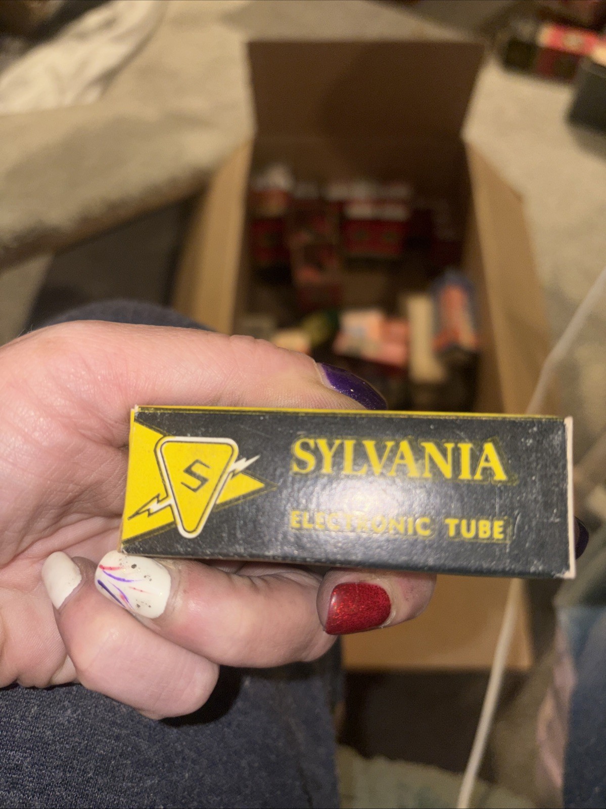 Vintage Sylvania 12BH7A Vacuum Tube – NOS in Original Box – Made in USA