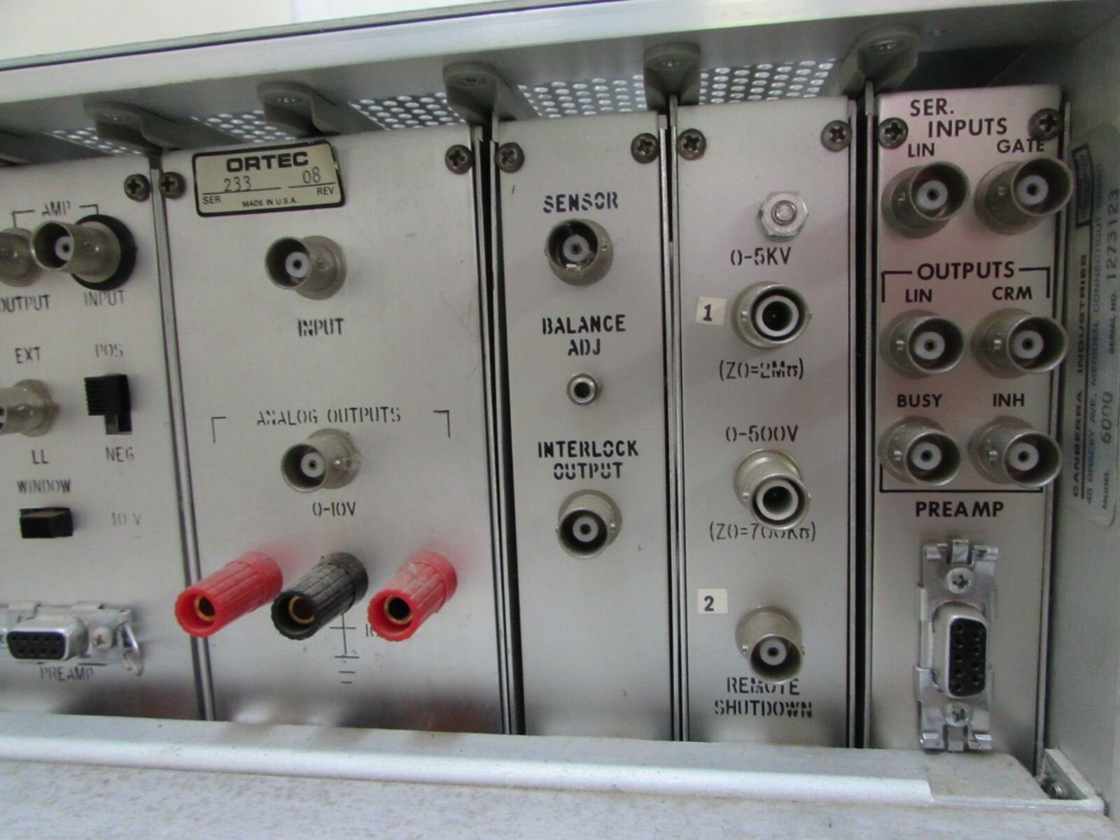 Vintage Electronics Chassis BIN Power Supply Cards Ortec Cameca Camberra