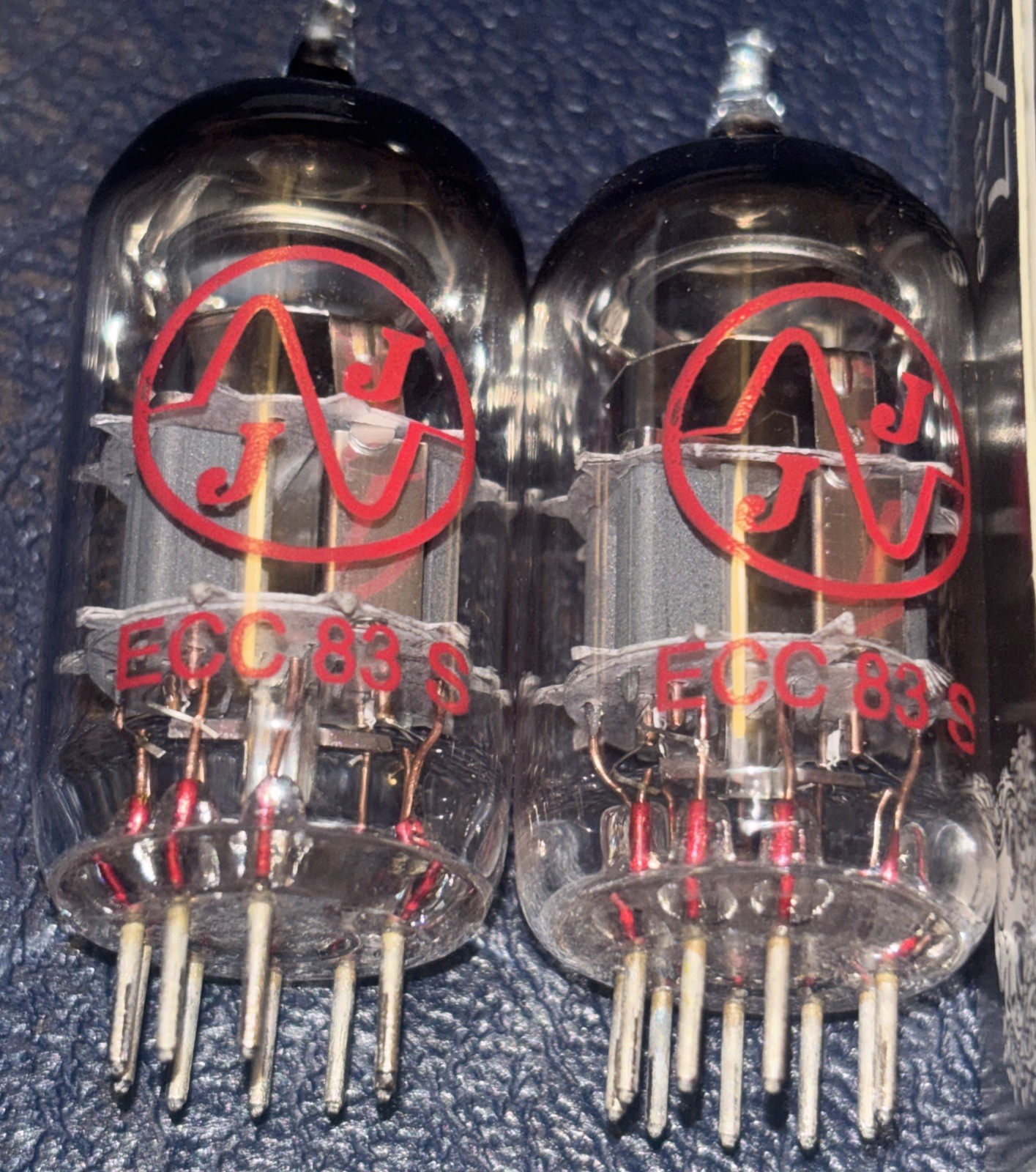 Pair Strong JJ Electronics ECC83S/12AX7 Audio Guitar Amp Tubes Tested Over 90%