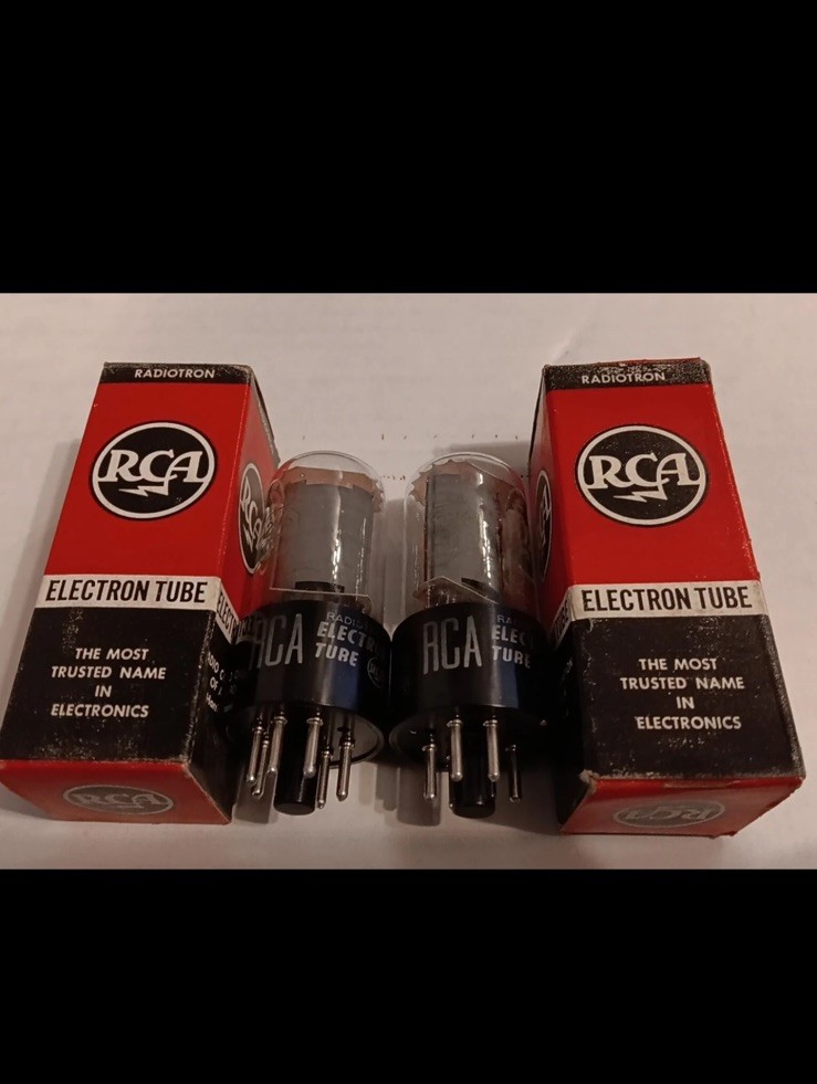 RCA Pair 12V6GT AUDIO Vacuum Tubes Vintage NOS