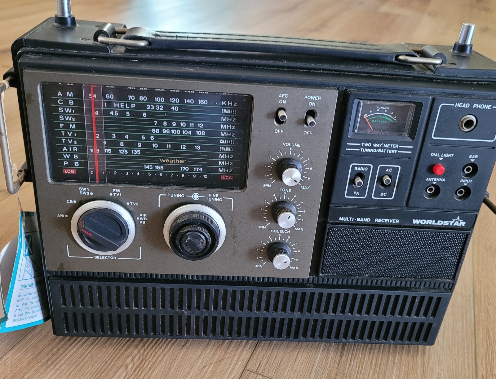 Vtg 1970s WORLDSTAR MG-6000 Multi-Band Radio Receiver AM/FM/CB Shortwave READ