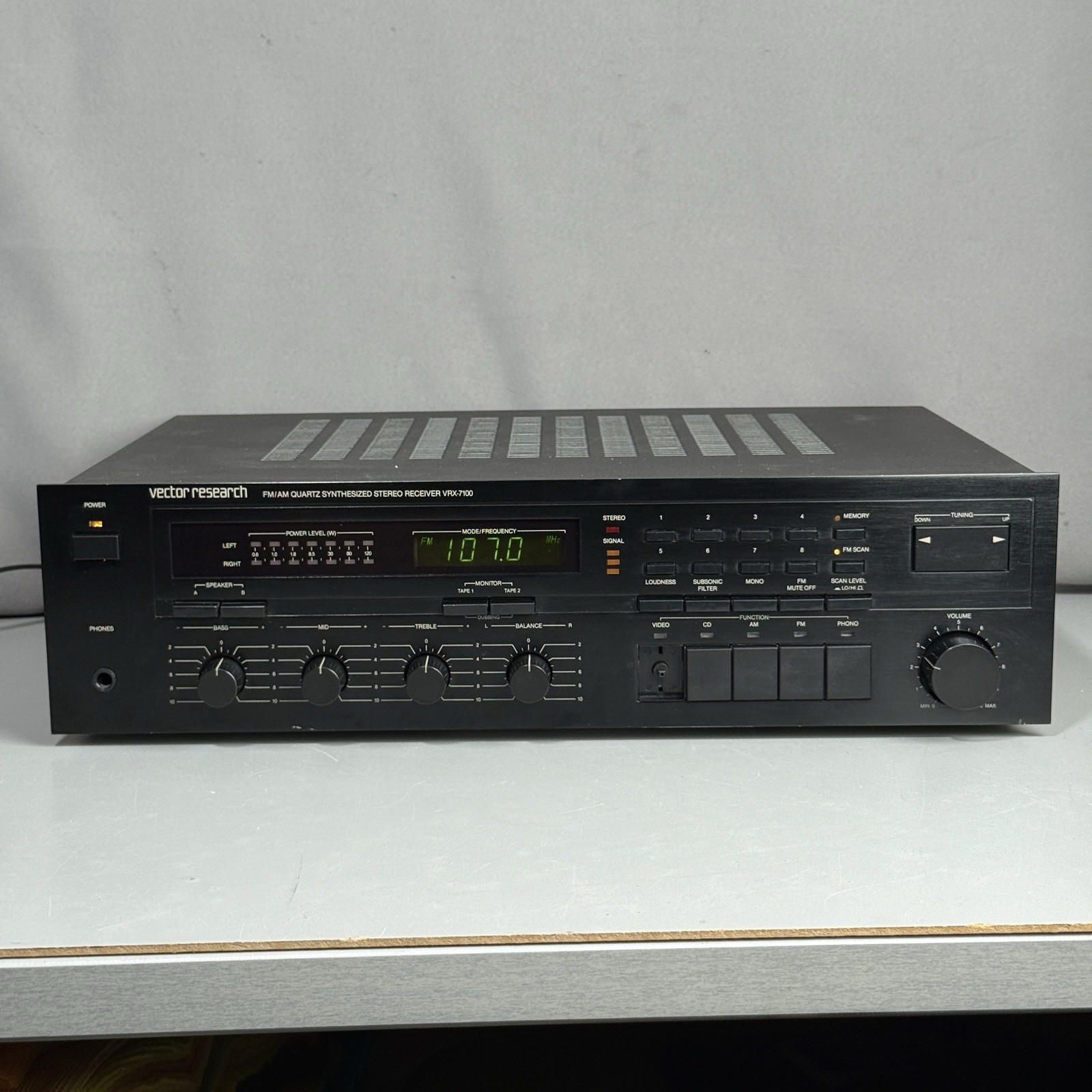 Vintage Vector Research VRX-7100 Quartz Synthesized Stereo Receiver – Tested