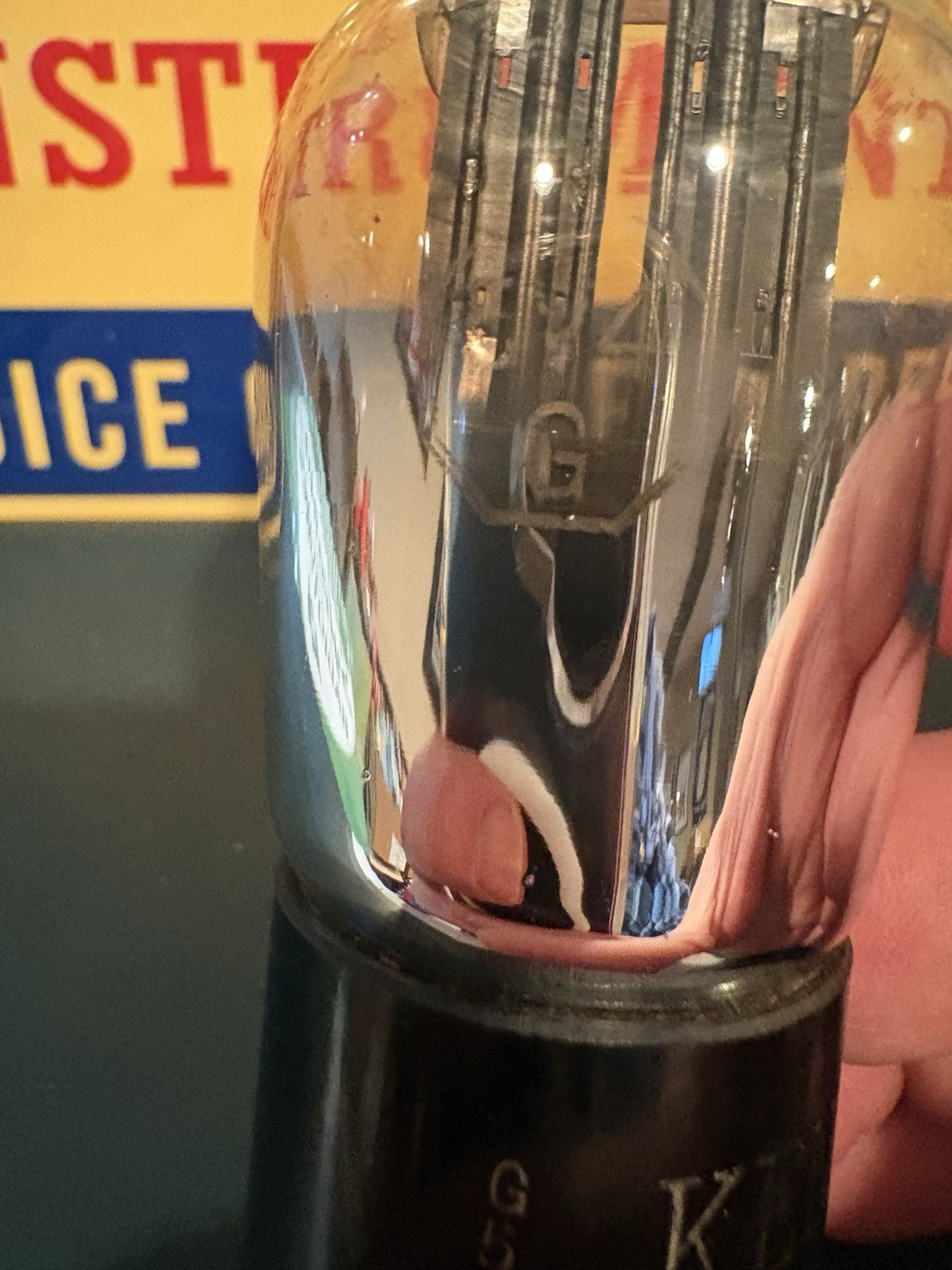 Ken Rad 5V4G Black Plate ST Bottle Rectifier Tube TV7 Test ANOS Balanced 🔈