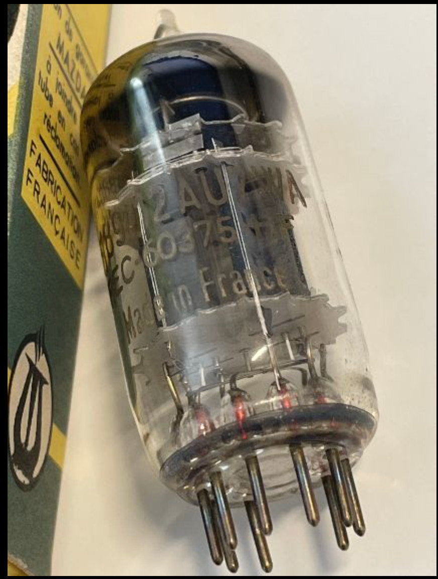 ULTRA RARE TUBE ECC802S 12AU7WA MAZDA 12AU7 triple micas