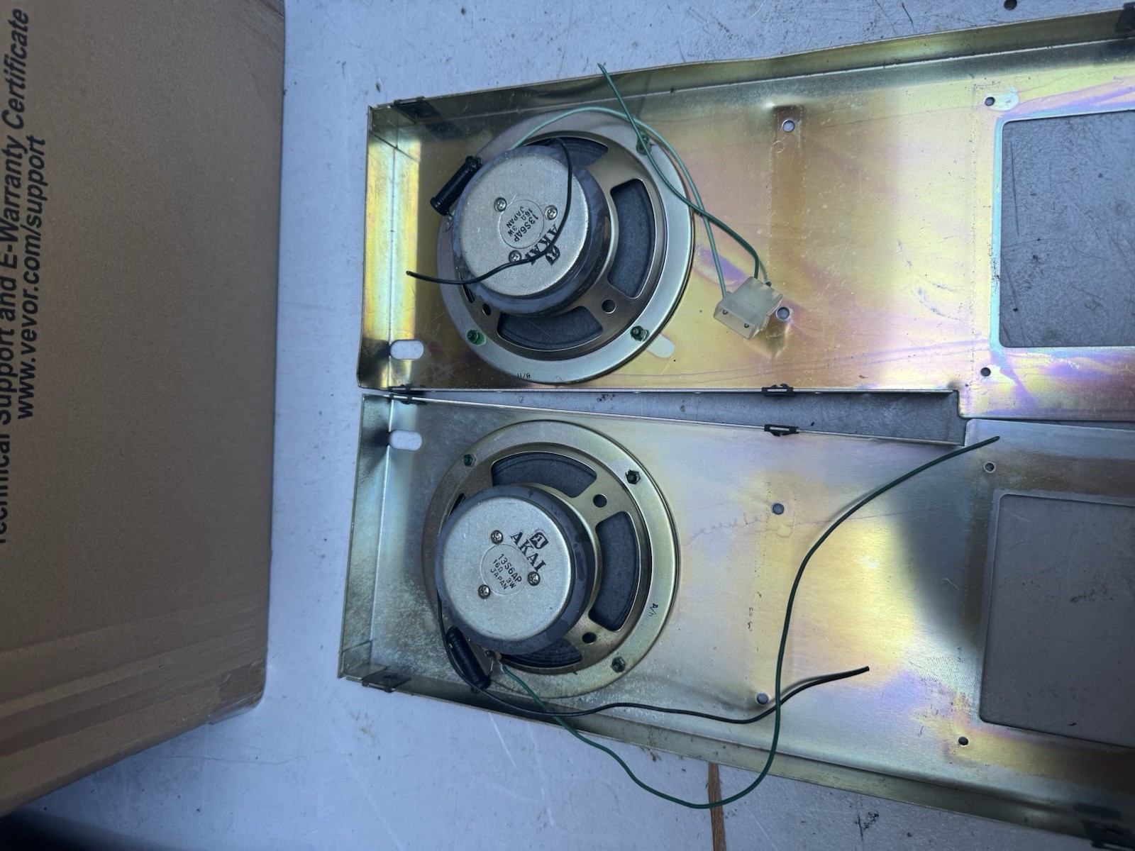 Akai X-360 reel to reel two full range speakers parts